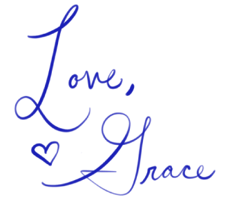 Love, Grace (signature of the author)